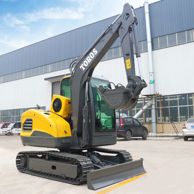 Largura de trilho de 300 mm Máquina de mini escavadeira Profundidade máxima de escavação 2345 mm Base de rodas 1800 mm