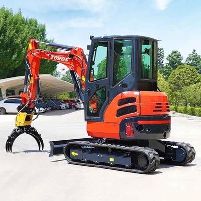 Toros 3,5 toneladas mini escavadeira com motor Kubota Micro Digger Mult Funções embalador