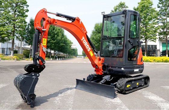 Mini escavadeira Crawler Toros 2,6 toneladas Equipamento de escavação pequeno para reparação de estradas