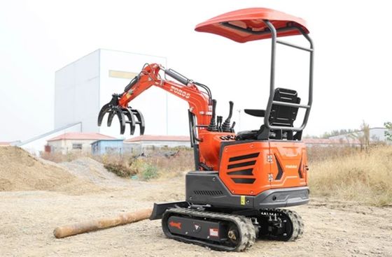 Mini escavadeira 1200kg peso operacional, motor Kubota
