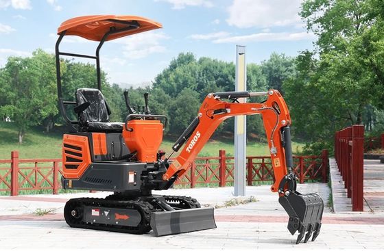 Mini escavadeira 1200kg peso operacional, motor Kubota