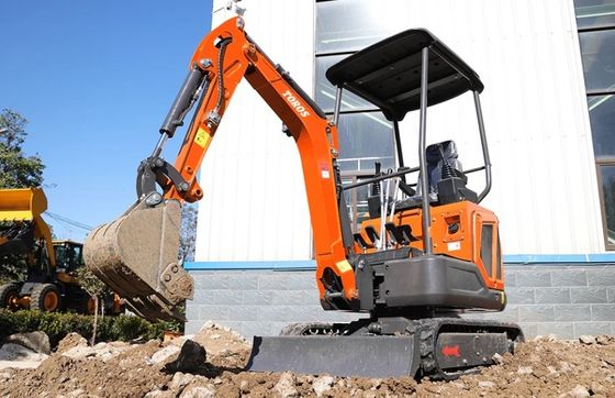 Mini escavadeira 1600kg peso operacional, motor Kubota