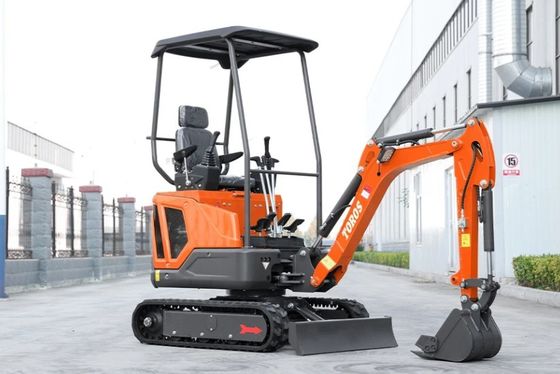 Mini escavadeira 1600kg peso operacional, motor Kubota