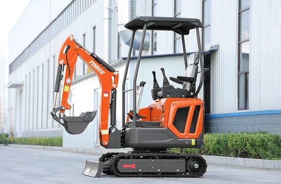 Mini escavadeira 1600kg peso operacional, motor Kubota