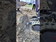 Obras municipais 1,2 toneladas 0,8 toneladas Máquina mini escavadora de alta potência