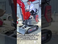 1200 kg Cabina fechada Diesel Compacto Mini Digger 30° Max Gradability