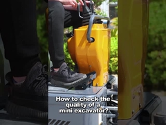 1200 kg Cabina fechada Diesel Compacto Mini Digger 30° Max Gradability